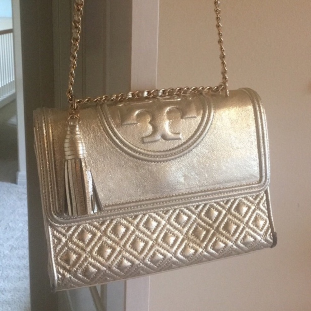 Tory Burch Gold Fleming Large **SOLD**